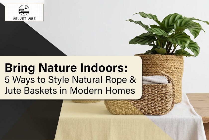 Bring Nature Indoors: 5 Ways to Style Natural Rope & Jute Baskets in Modern Homes