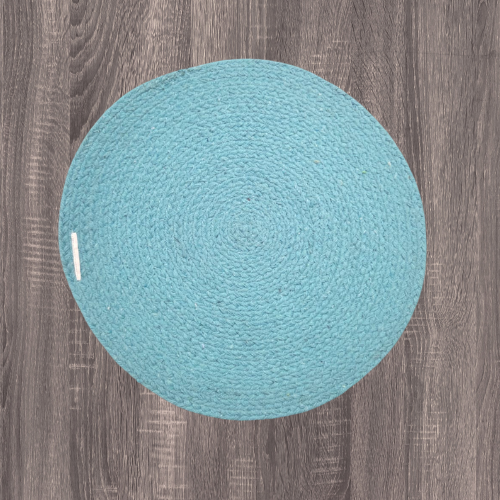 Terracotta Spiral Braided Cotton Mat