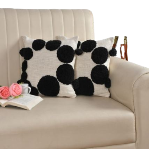 Polka Dot Cotton Cushion Cover