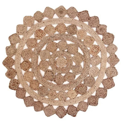Jute Patchwork Round Tikki