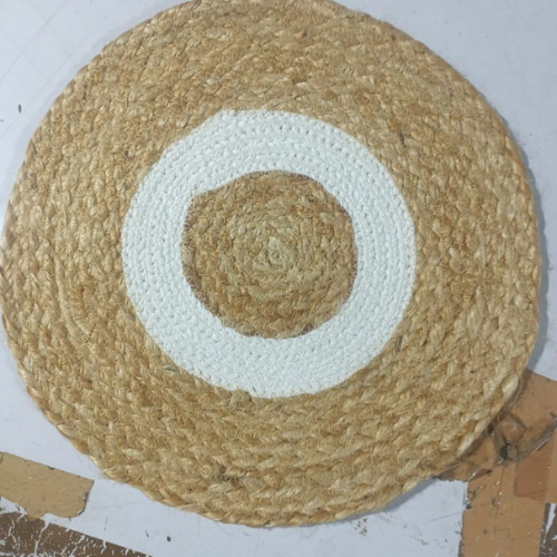 Natural Jute Round Tikki